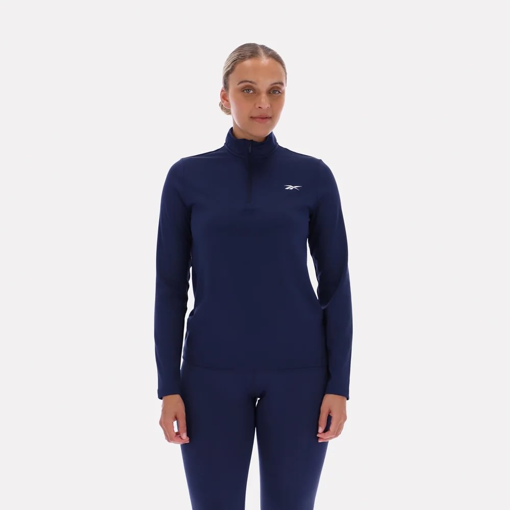 Polera Training | Core 1/4 Zip Ls Mock Neck Top | Mujer