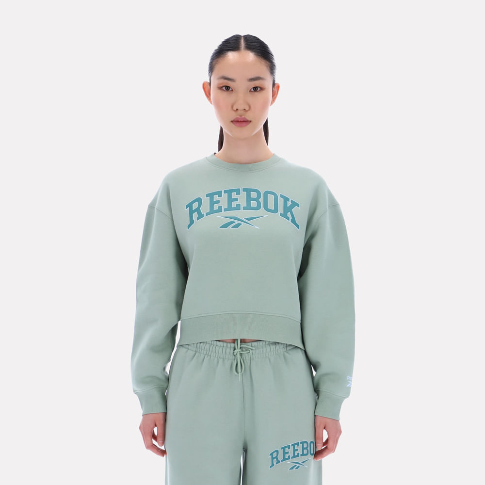 Polera Classics | Pearl Varsity Crewneck Sweatshirt | Mujer