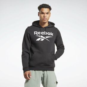 Polera Reebok Identity Fleece Stacked Logo Pullover Hombre